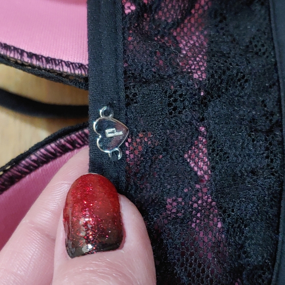 PINK Victoria's Secret Lightly Padded Lace Bralette S - Picture 6 of 12